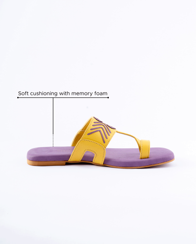 Thistle Yellow Kolha Flats