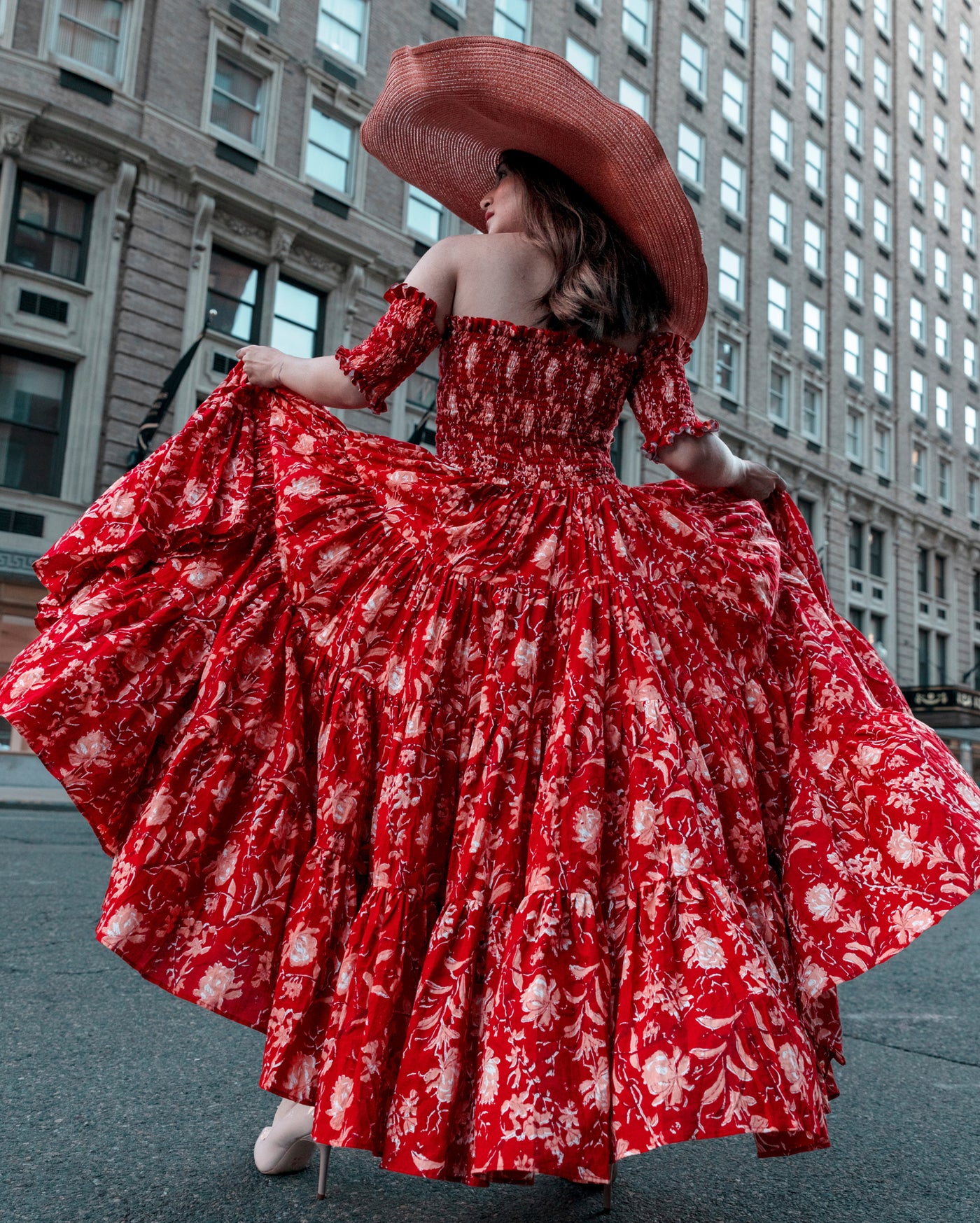 Rosa Smocked Cotton Dress