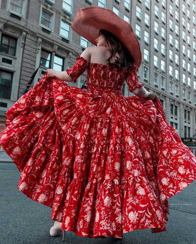 Rosa Smocked Cotton Dress