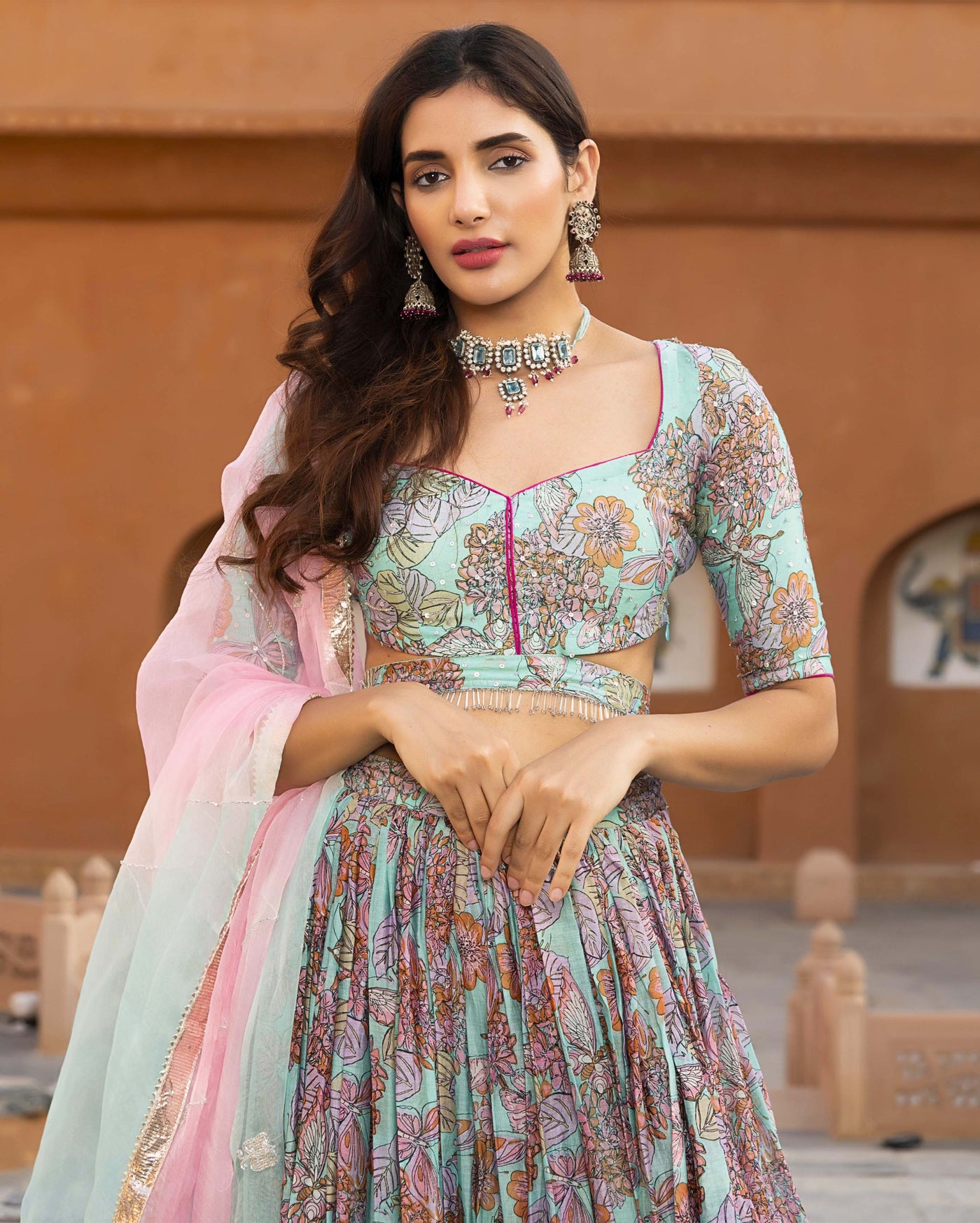 Sangini Chanderi Lehenga Set