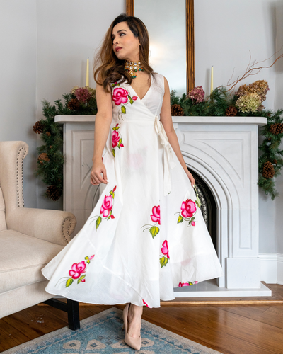 Ladies Floral Printed Maxi Dress Long Cotton Dresses Summer Floral Cotton  Dress Size M,L,XL,XXL at Rs 550 | Dresses in Jaipur | ID: 25218054955
