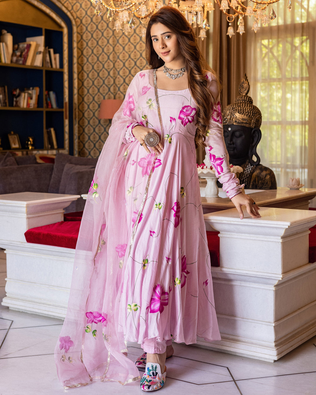 Baby pink punjabi suit design hotsell