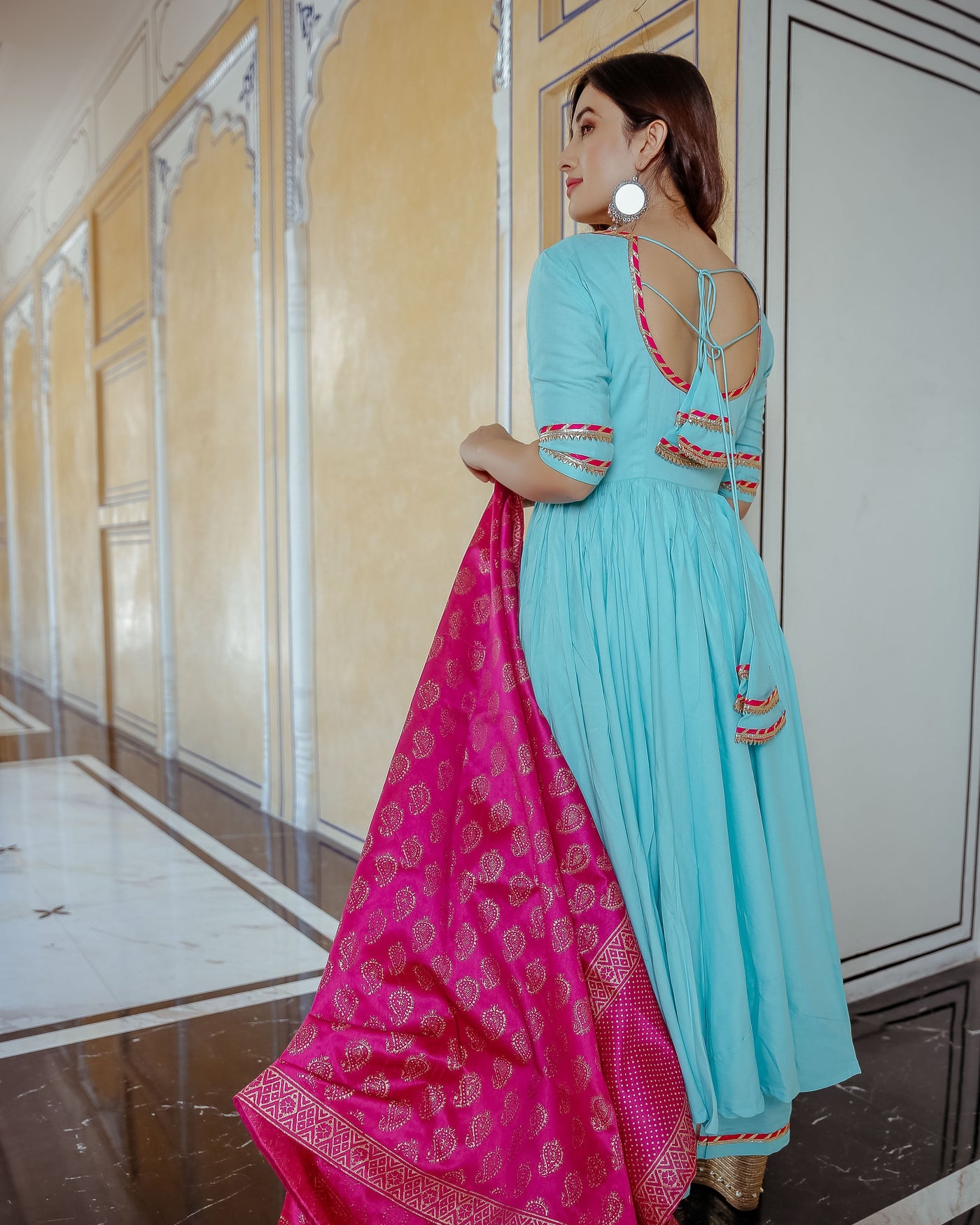 Buy Rani Gota Suit Set Online in India - Aachho